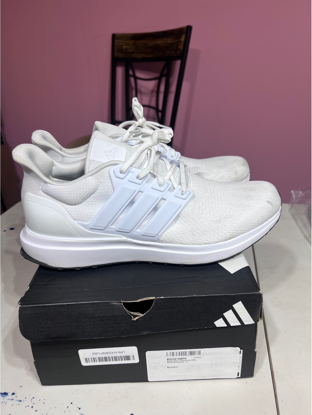 Adidas Men's White Running Shoes Size 12